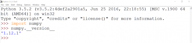 numpy idle