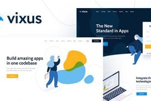 vixus startup mobile app wordpress landing page themefd