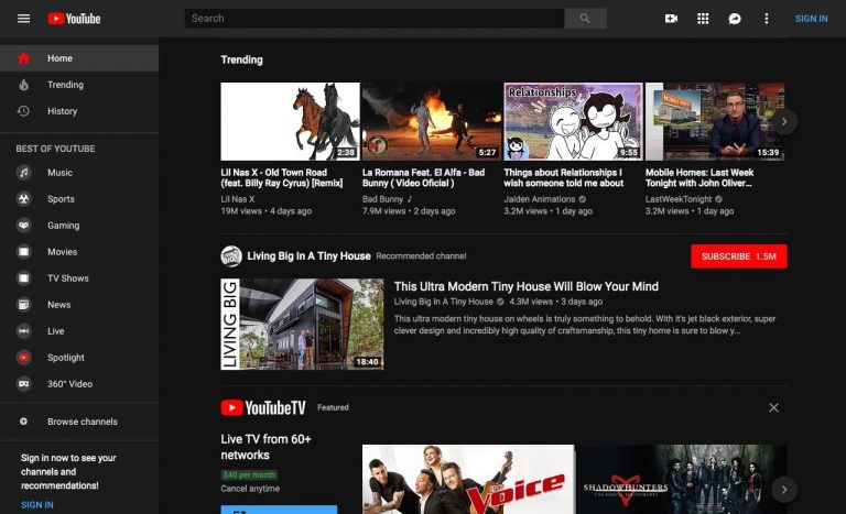 customization options user interface dark mode youtube