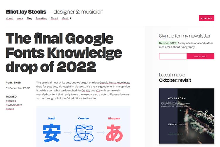Example from The final Google Fonts Knowledge drop of 2022