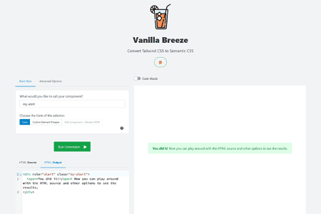 Tiny Little Tool for Web Designers Vanilla Breeze