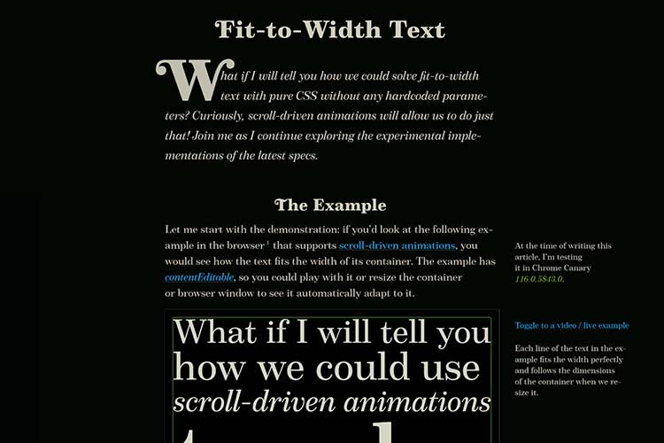 Fit-to-Width Text