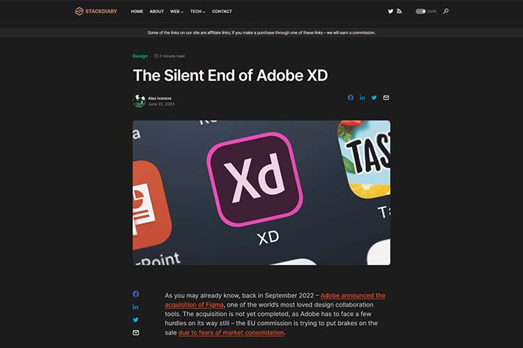 The Silent End of Adobe XD