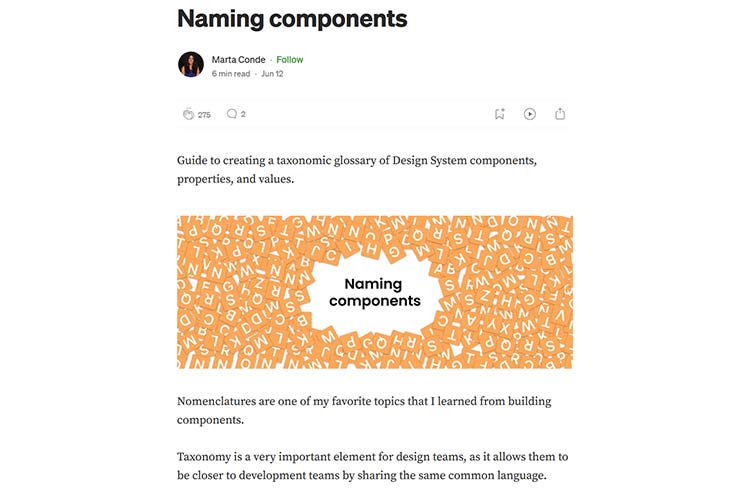 Naming components