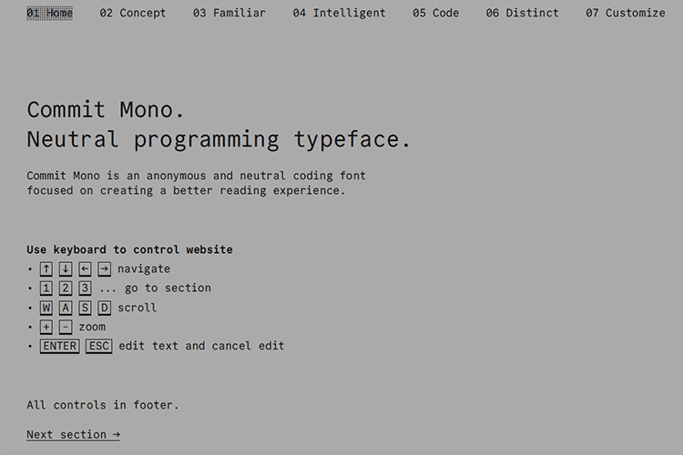 Commit Mono