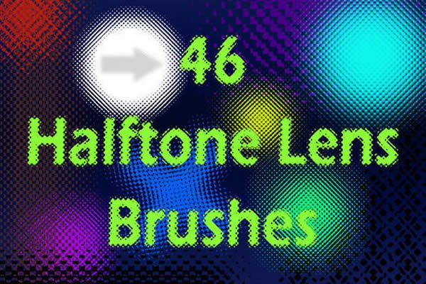 Halftone Lens Brushes Free