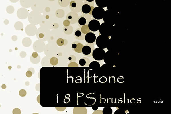 Dots Halftone Brushes Free