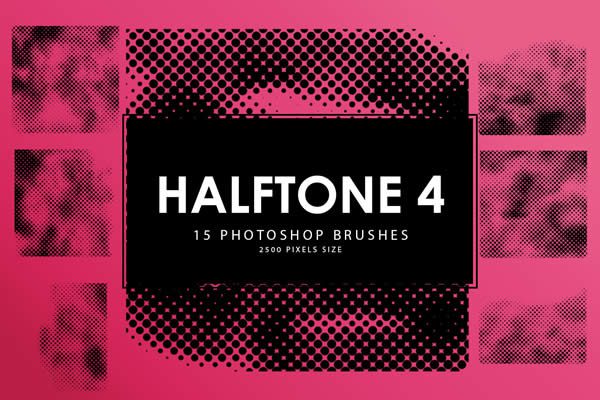 Halftone Brush Pack Four Free