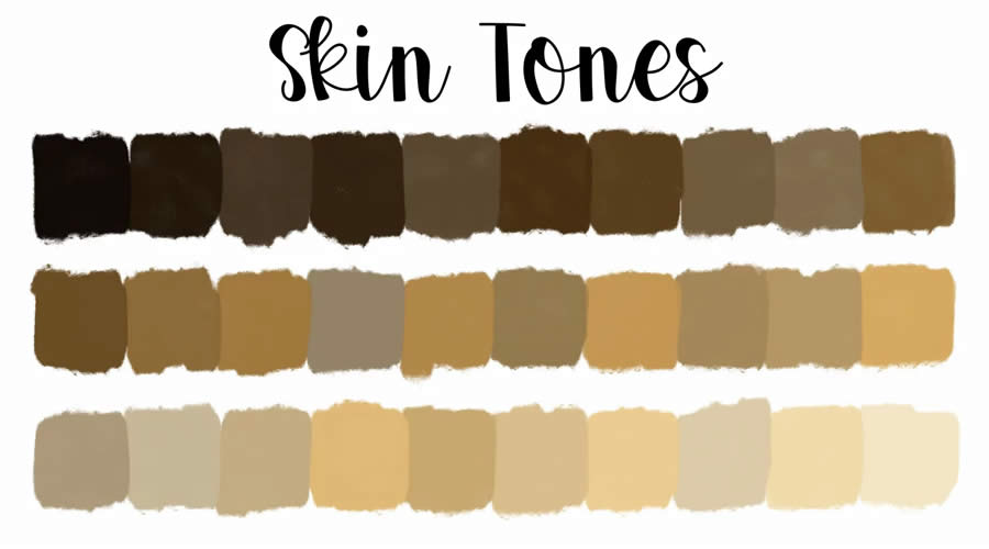 Skin Tones Procreate Color Palette Free