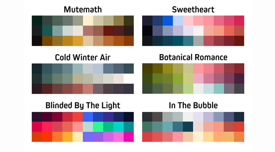 Various Procreate Color Palettes Free