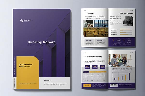 Banking Report InDesign Template