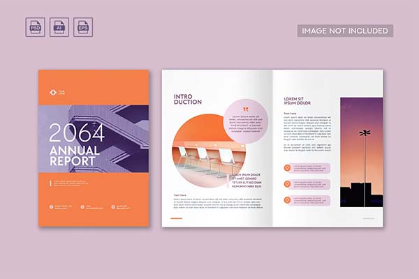 Annual Report Photoshop Template