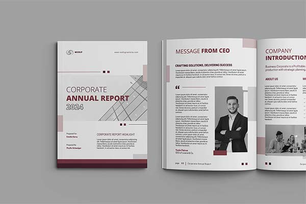 Annual Report Mockup Photoshop Mockup