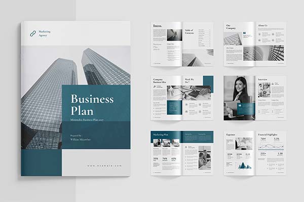 Business Plan InDesign and Photoshop Template