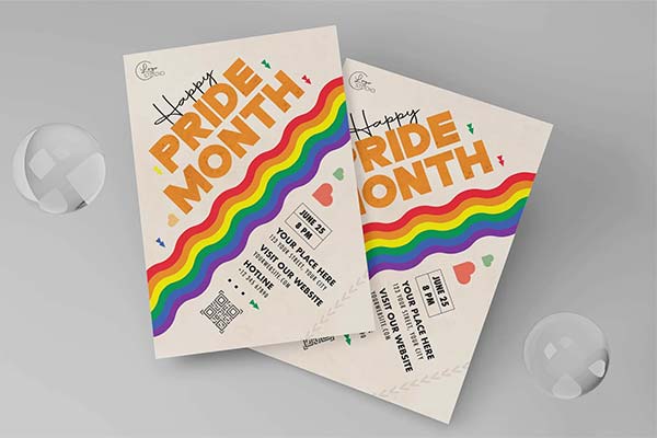 Pride Month Flyer Photoshop Template