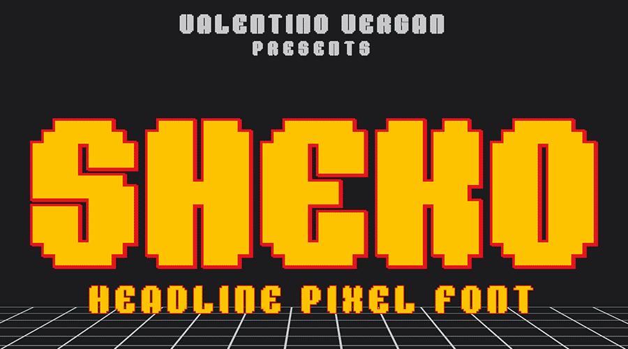 Sheko - Headline Pixel Free Font