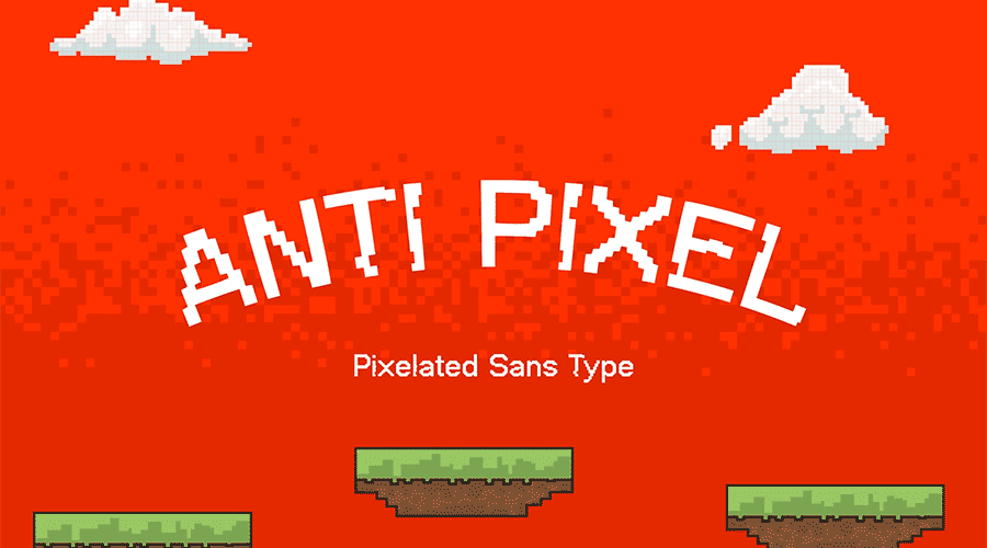 Anti Pixel font