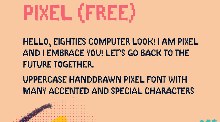 Handdrawn Pixel Font