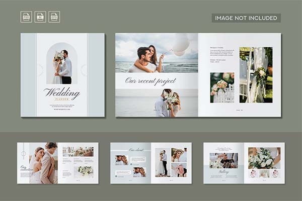 Wedding Planner Brochure Template PSD