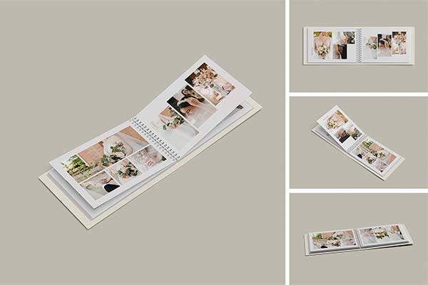 Photo Albums Mockup Template PSD