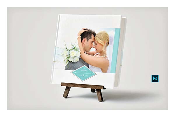 PSD - Minimalist Wedding Album Template