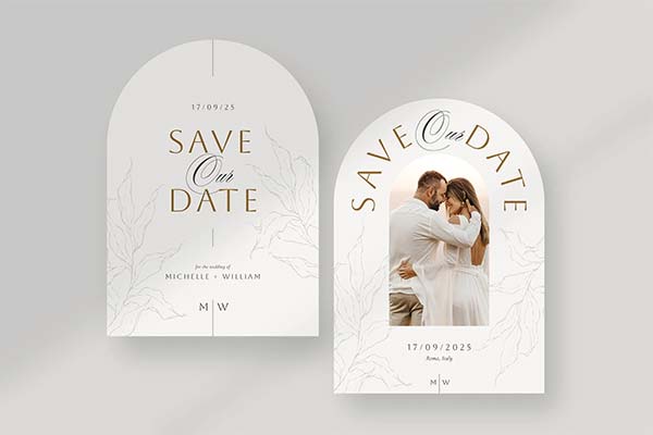 Save the Date Template PSD