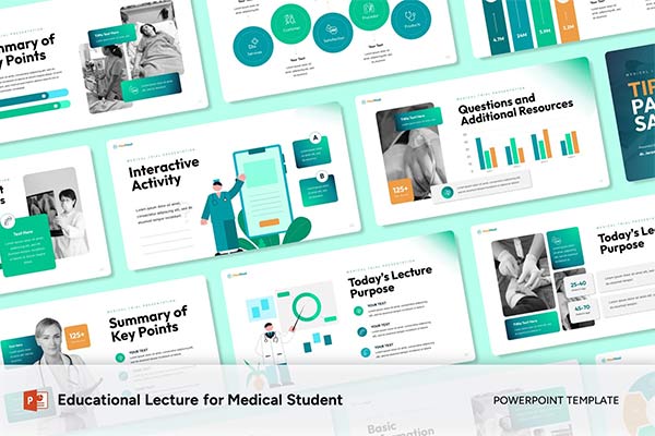 Educational Lecture for Medical Students PowerPoint Template