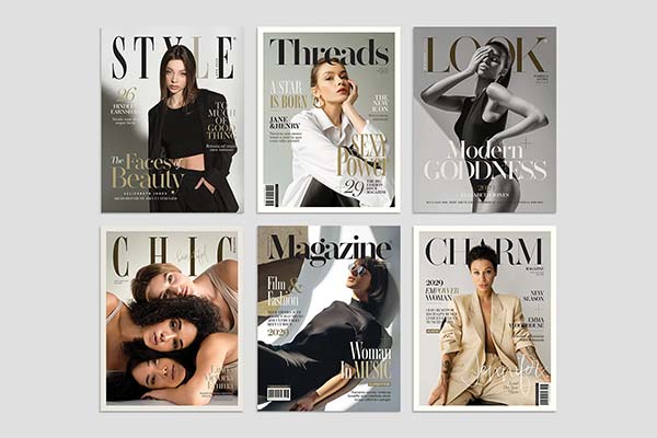 Fashion Magazine Cover Photoshop Templates