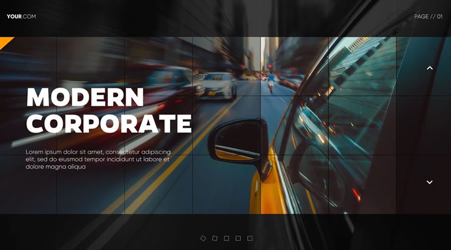 Modern Mosaic business corporate presentation video template premiere pro