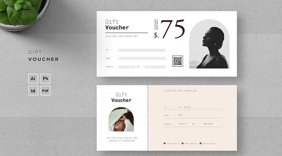 Gift Voucher InDesign Template