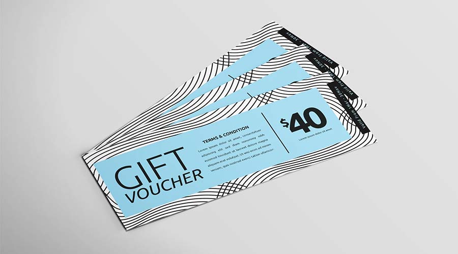 Line Art Voucher Voucher Design Illustrator Template