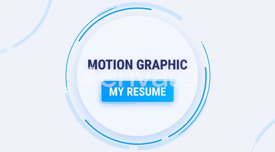 My Resume Motion Graphic for After Effects