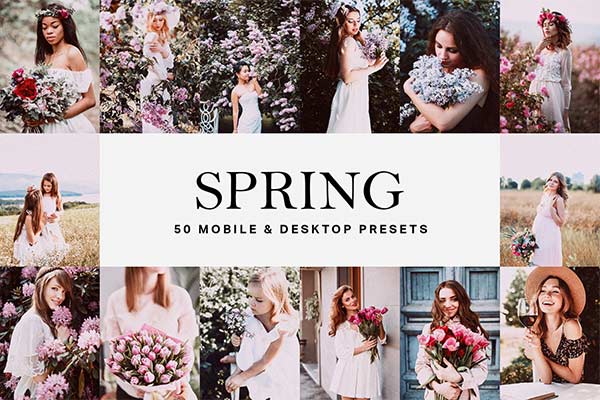 50 Spring Lightroom Presets and LUTs