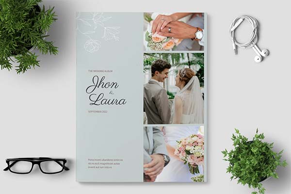 Wedding Photo Book Template for InDesign