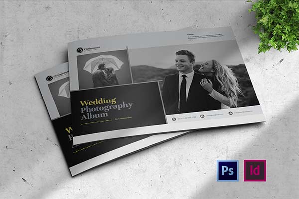 Wedding Photography Album Template for InDesign