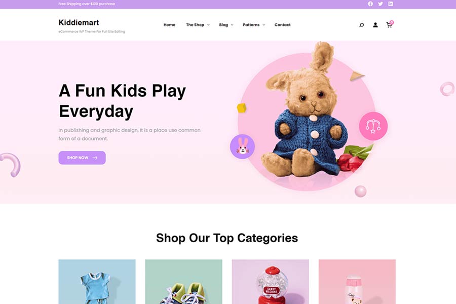 Kiddiemart Lite WooCommerce Block Theme