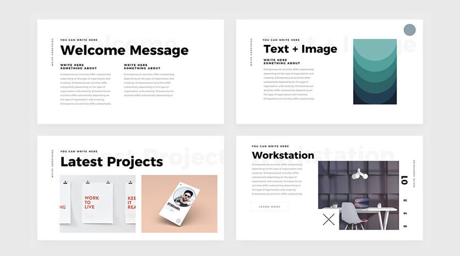 Free Simple Minimal PowerPoint Template