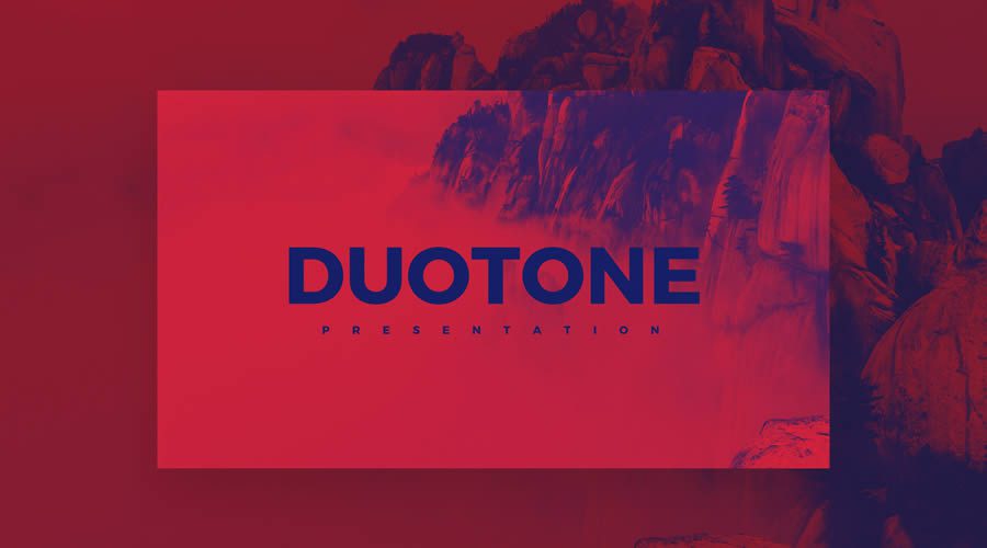 Free Duotone PowerPoint Template